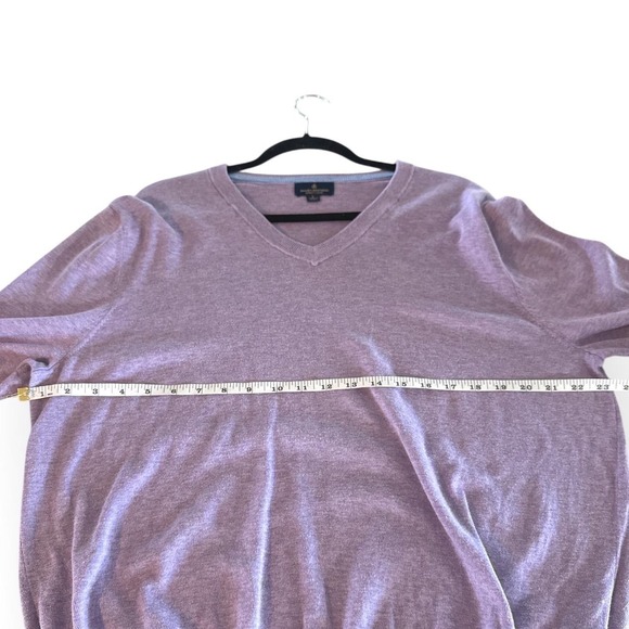 Brooks Brothers Supima Cotton V Neck Sweater Mens Large - Picture 4 of 6
